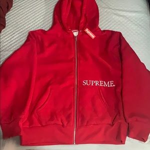 Supreme Thermal Zip Up Hoodie